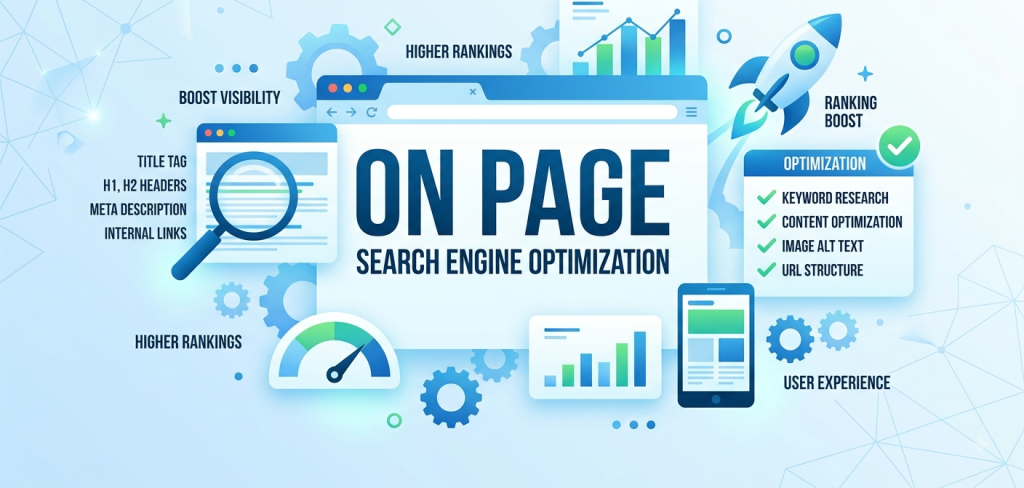 graphic showing on page seo checklist
